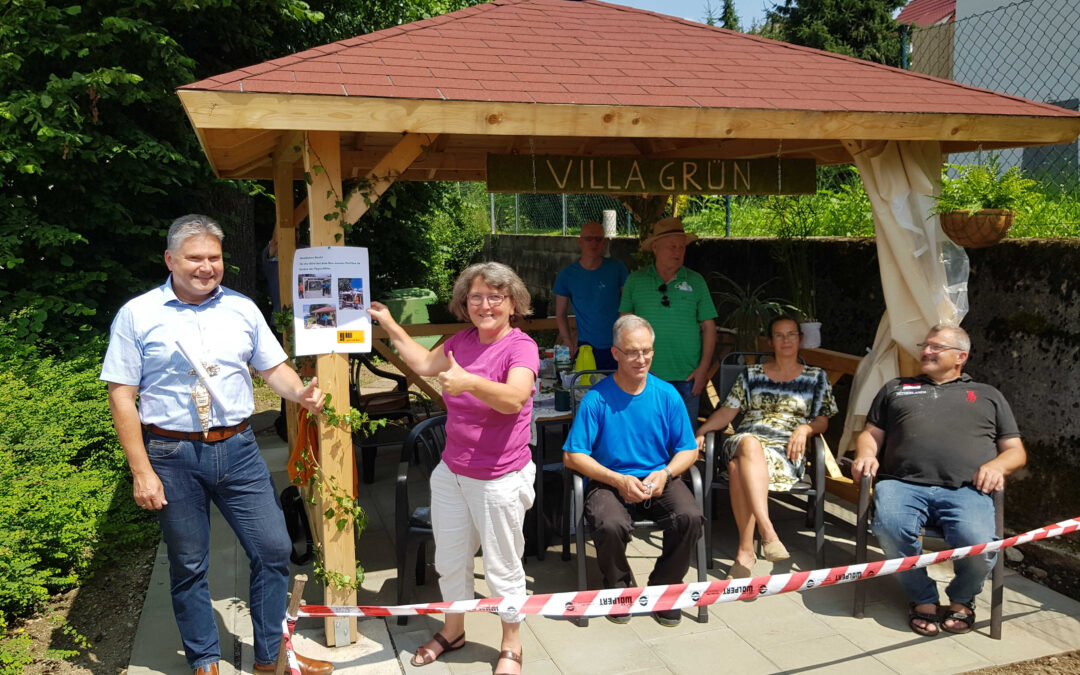 gm unterstützt GPZ bei Gartenpavillon