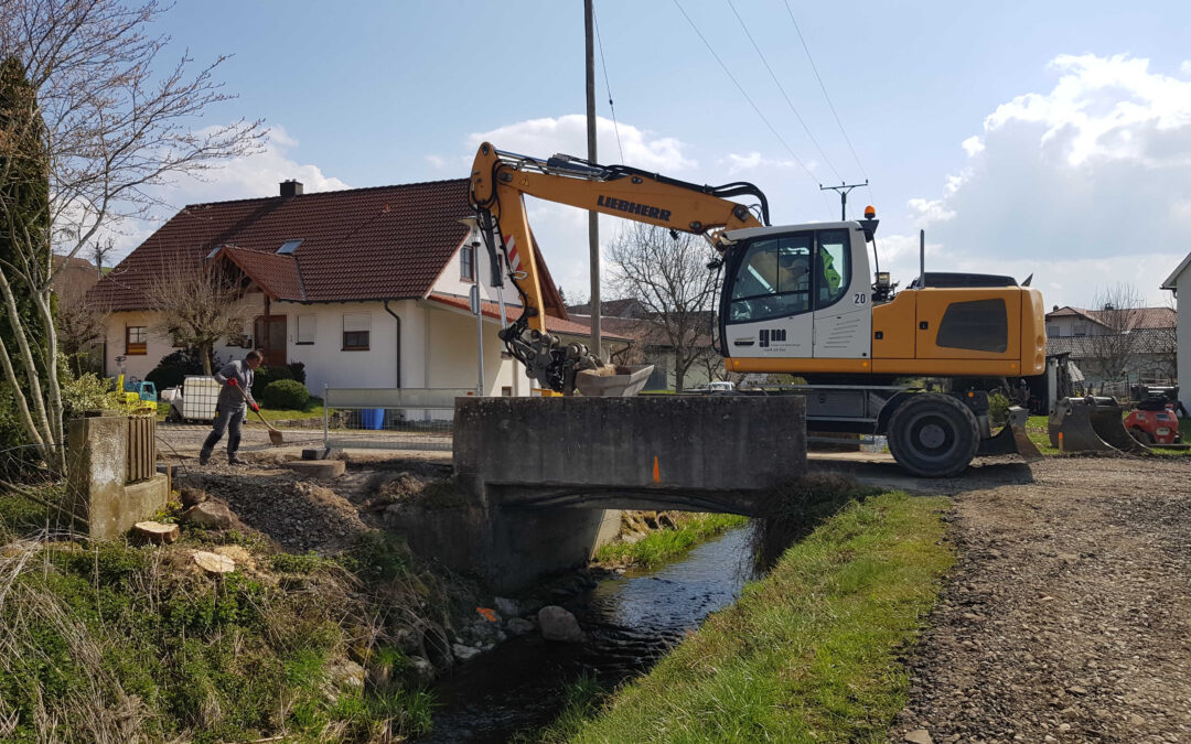 Gewässerbau in Sauggart