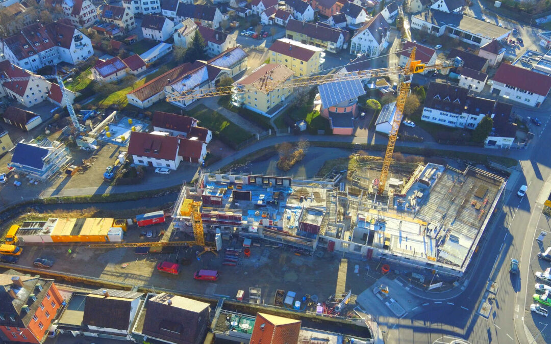 Bebauung der Rottuminsel in Ochsenhausen