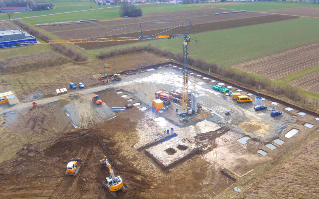Baustart beim Neubau Verzinkerei Karger