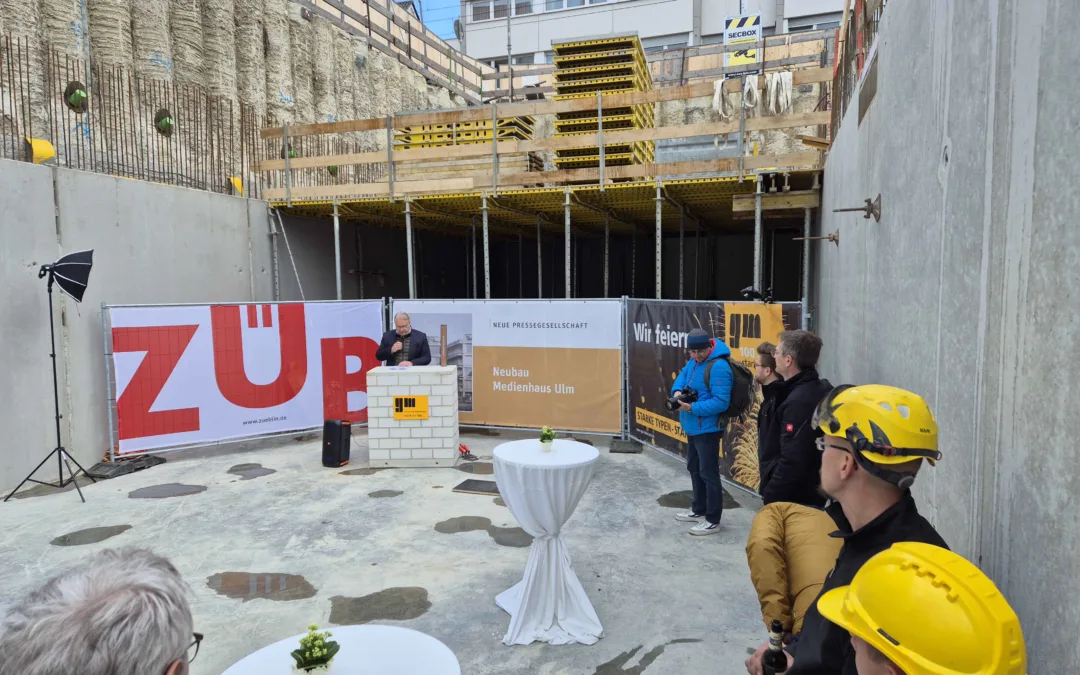 Grundsteinlegung für Neues Medienhaus Ulm
