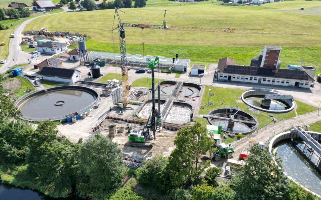 Zweimal Kläranlagen Baustelle