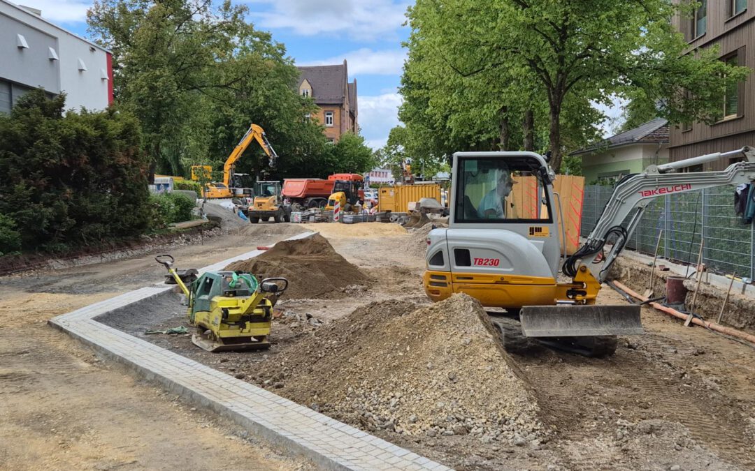 2x Straßenbau in Ehingen